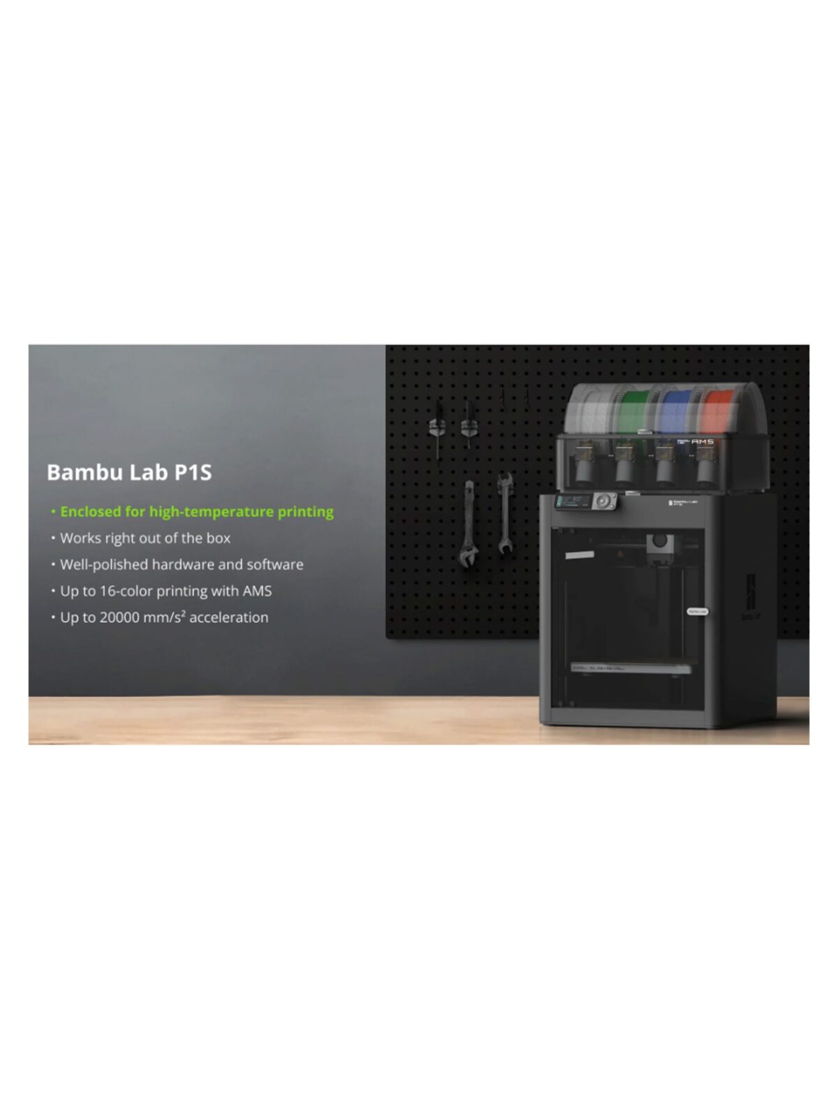 Bambu Lab P1S Combo 3D Printer