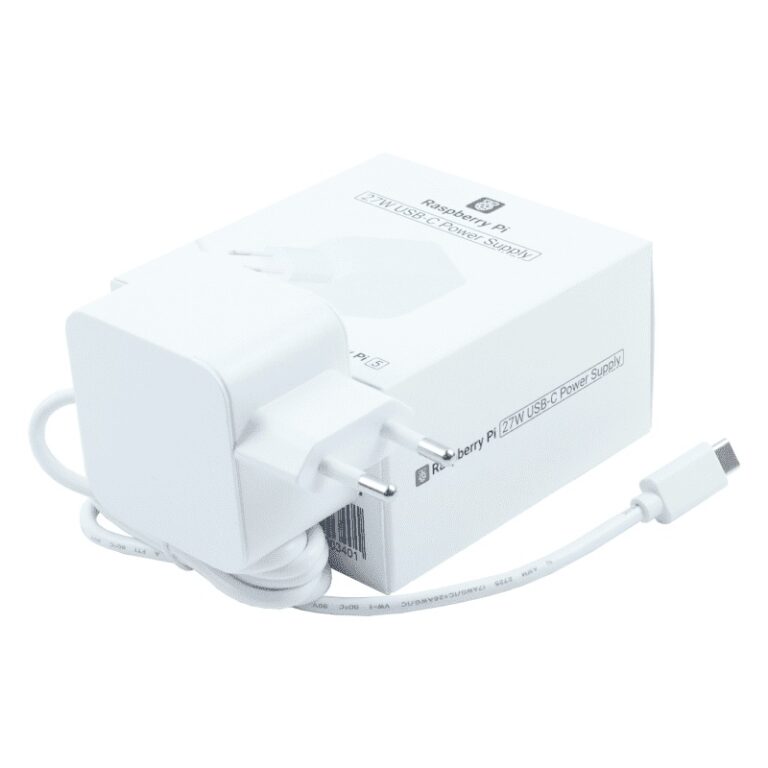 Official Raspberry Pi 5 27W USB-C PD Power Supply White