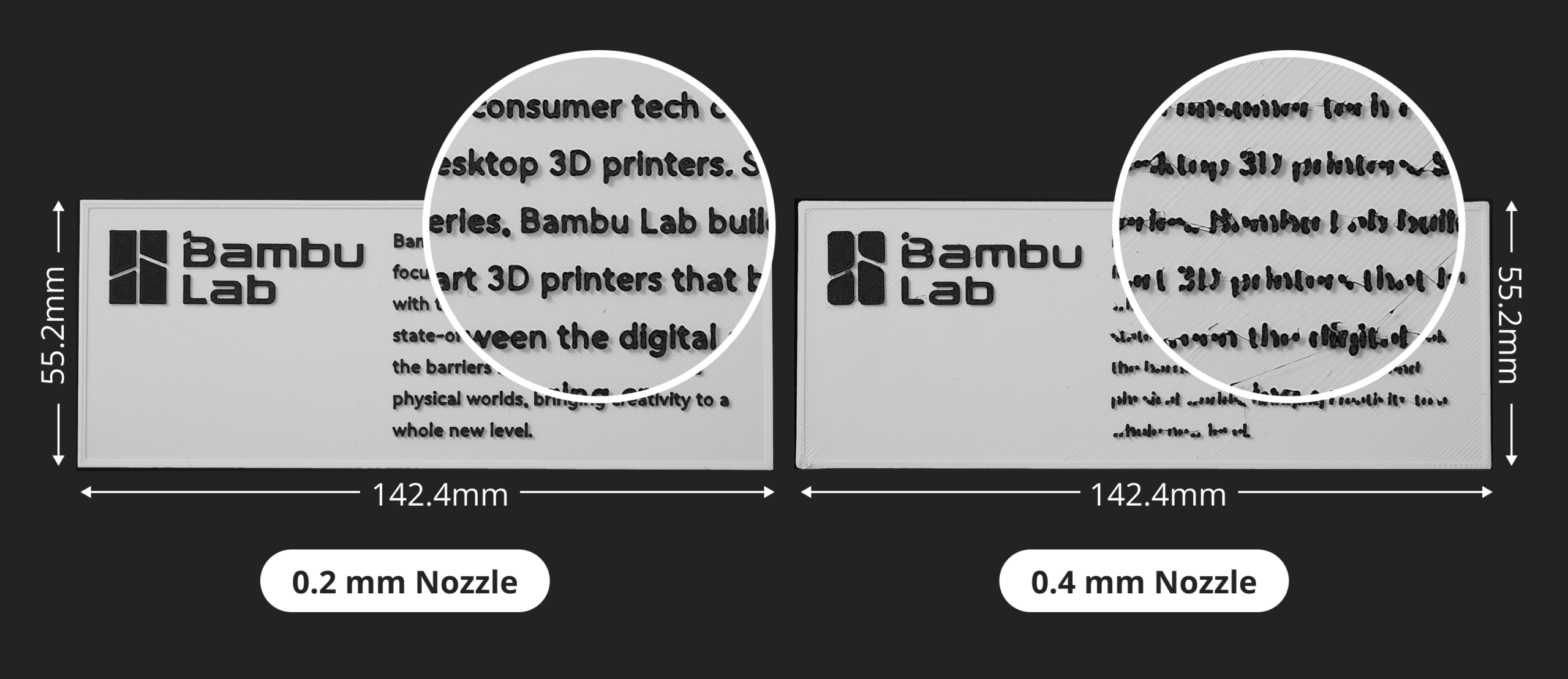 Bambu Lab Hotend with Hardened Steel Nozzle - 0.8 mm for A1 and A1 mini 1 Bambu Lab Hotend 0.8 mm hardened steel nozzle size comparison for A1 and A1 mini