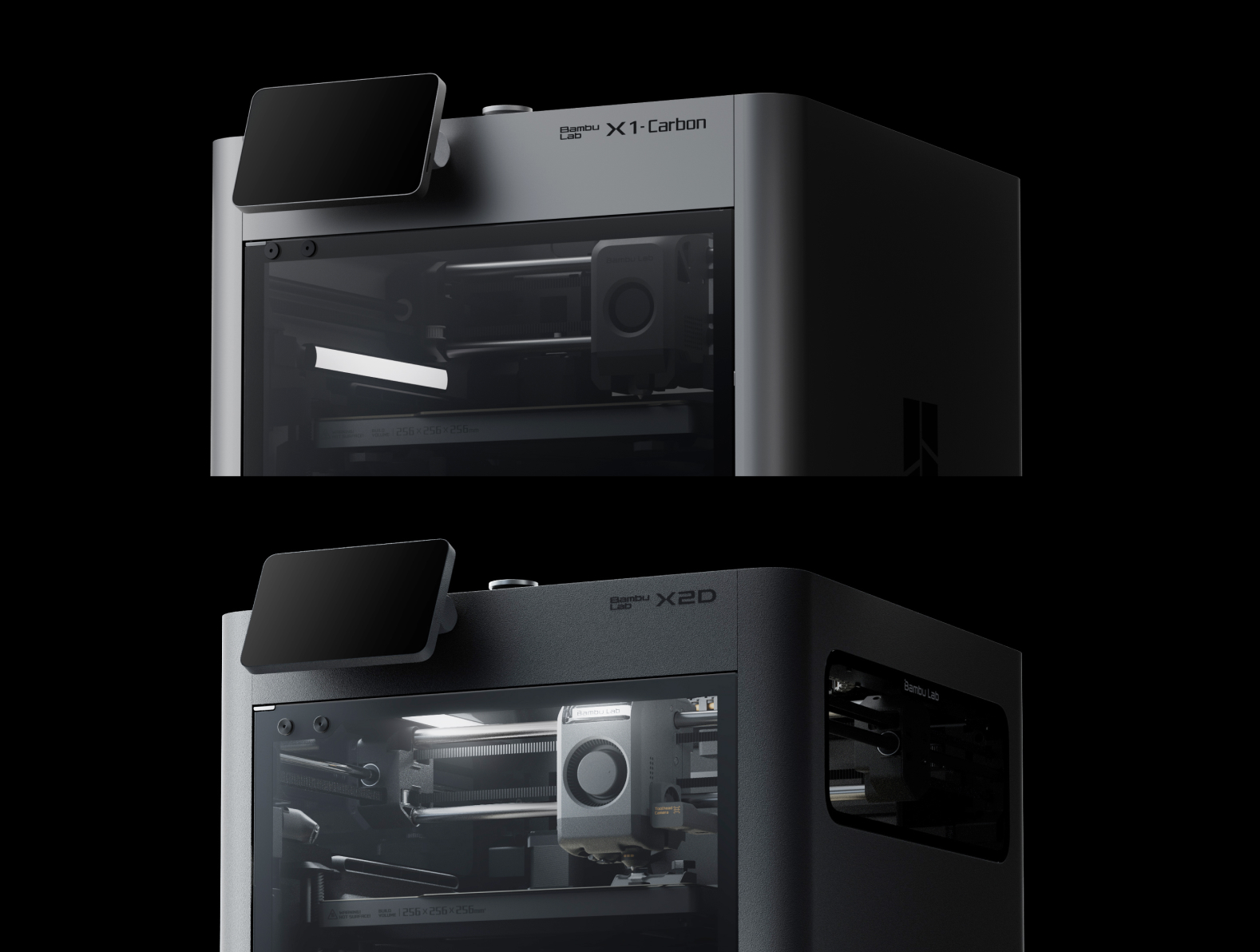 Bambu Lab X2dc 3D Printer with AMS | Multi-Color High-Speed CoreXY 16 Bambu Lab X2D remote live view with bright chamber lighting