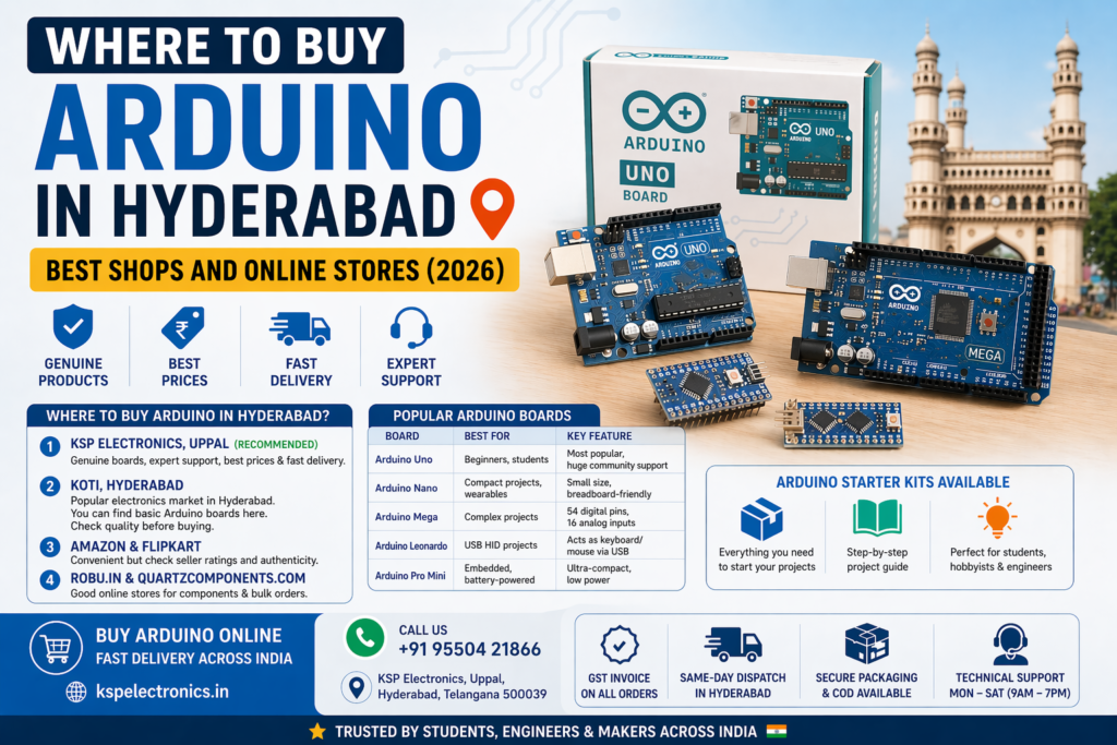 Where to buy Arduino in Hyderabad