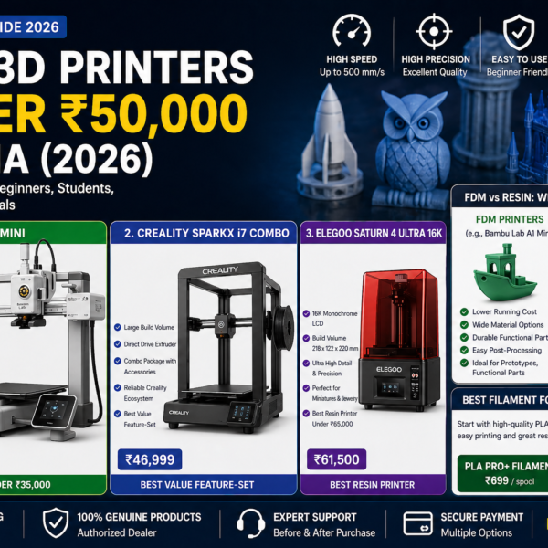 Best 3D printers under ₹50,000