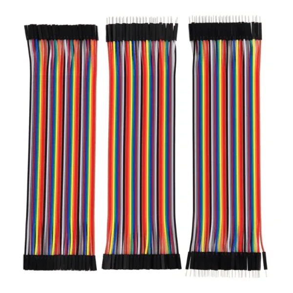 DuPont Jumper Wire Combo 40Pcs 20cm — Male/Male + Male/Female + Female/Female