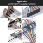 DuPont Jumper Wire Combo 40Pcs 20cm — Male/Male + Male/Female + Female/Female