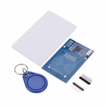 RC522 RFID Reader Writer SPI Module with S50 Card and Keychain Tag — Front View