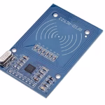 RC522 RFID module with keychain RFID tag and straight pin header strip