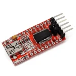 FT232RL USB to TTL UART Serial Adapter Module 5V 3.3V — Front View with Mini USB Port