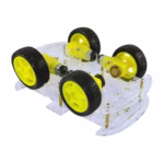 4WD Smart Car Chassis Kit – Longer Version side view with BO motors