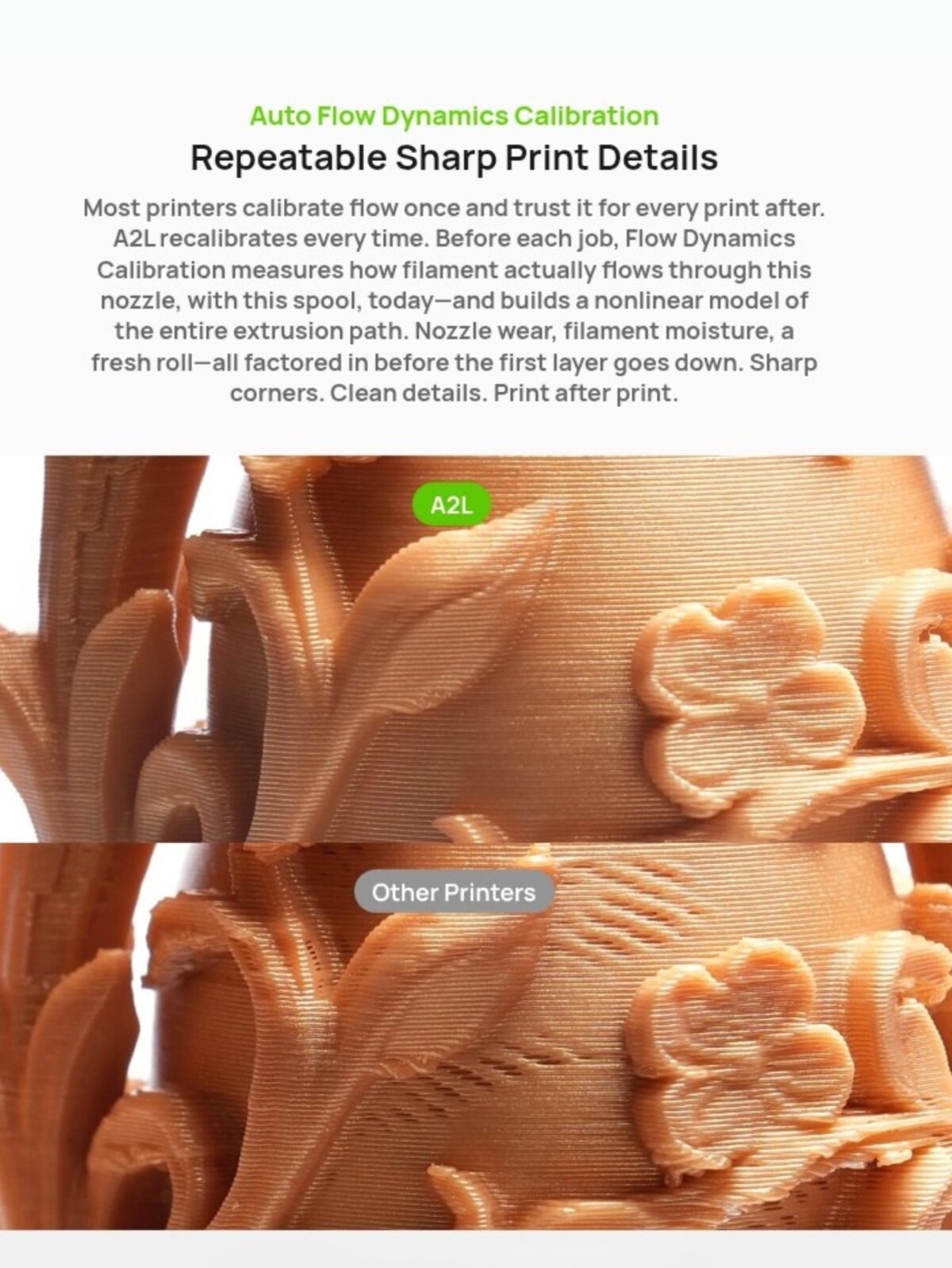 Bambu Lab A2L 3D Printer - Detail View 1