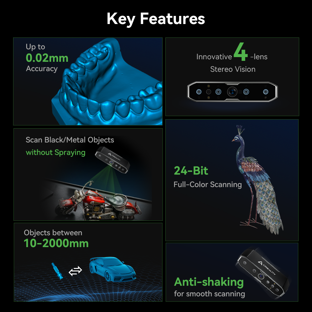 CR-Scan Otter 3D Scanner 1 Creality CR-Scan Otter 3D Scanner key features