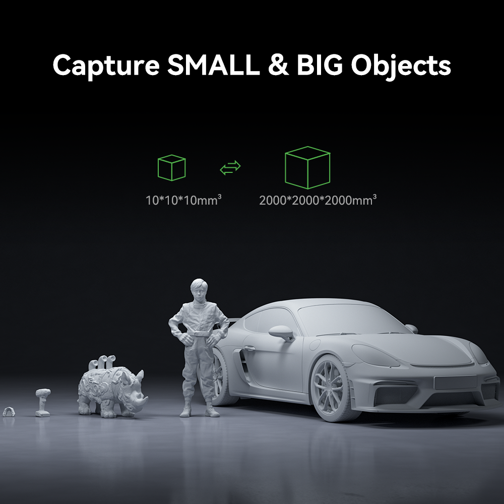 CR-Scan Otter 3D Scanner 4 CR-Scan Otter 3D Scanner capturing objects from 10mm to 2000mm
