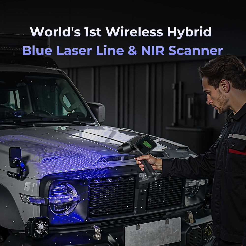 Creality RaptorX 3D Scanner 2 Creality RaptorX 3D Scanner – world's first wireless hybrid blue laser line and NIR scanner