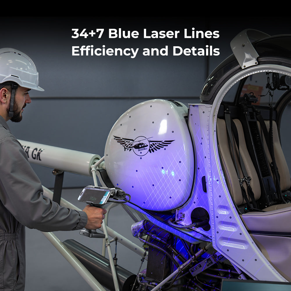 Creality RaptorX 3D Scanner 3 Creality RaptorX 3D Scanner 34+7 blue laser lines for efficiency and details