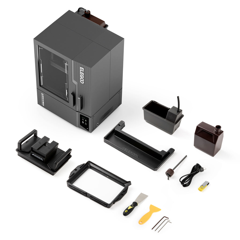 Elegoo Jupiter 2 Large-Format Resin 3D Printer 4 Elegoo Jupiter 2 Resin 3D Printer what's in the box