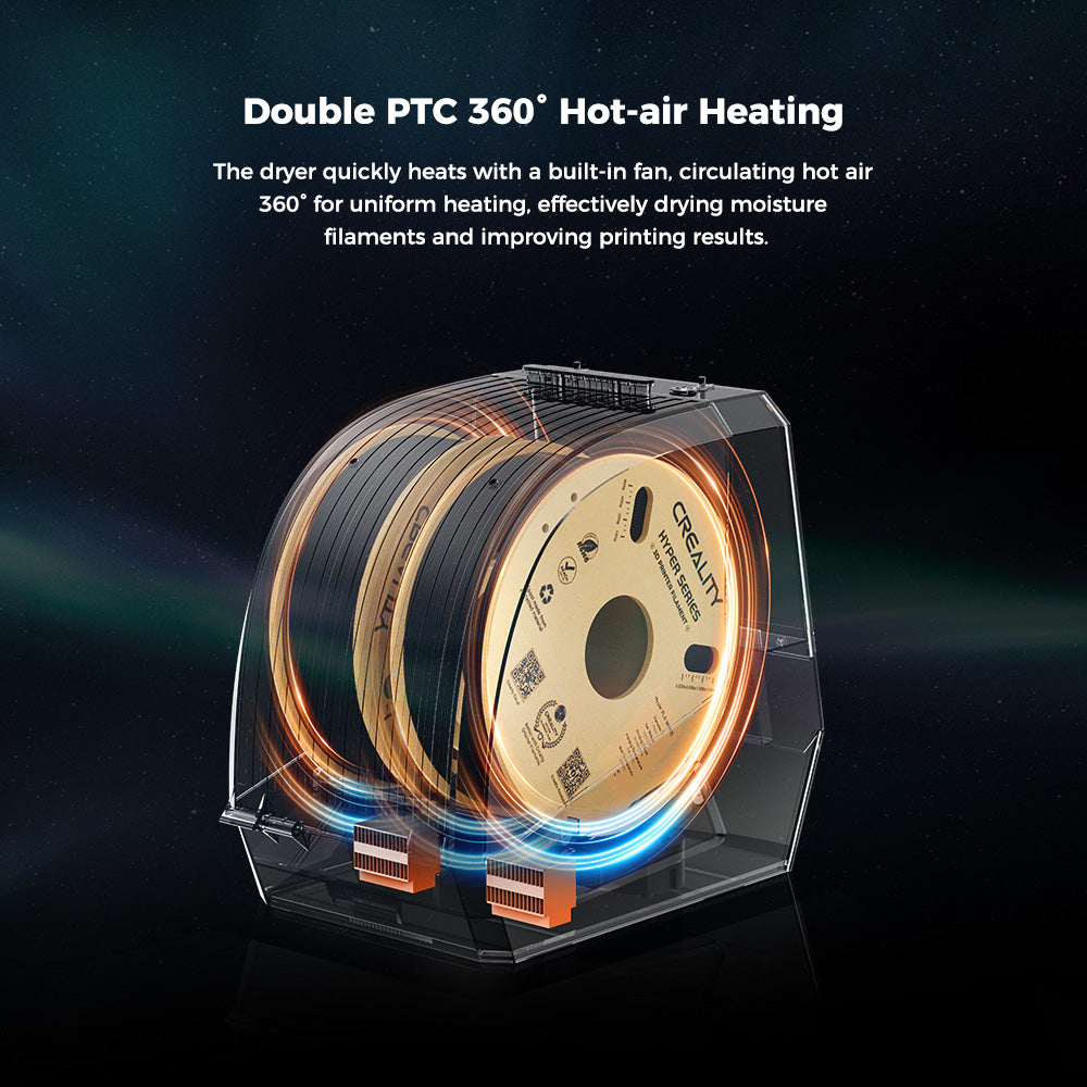 Creality Space Pi Filament Dryer Plus 7 Creality Space Pi Filament Dryer Plus double PTC 360 degree hot-air heating