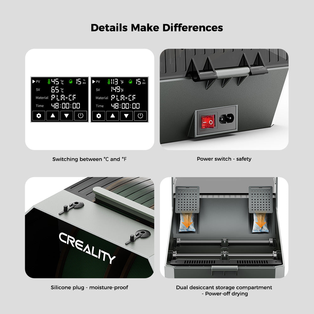 Creality Space Pi Filament Dryer Plus 12 Creality Space Pi Filament Dryer Plus details make differences
