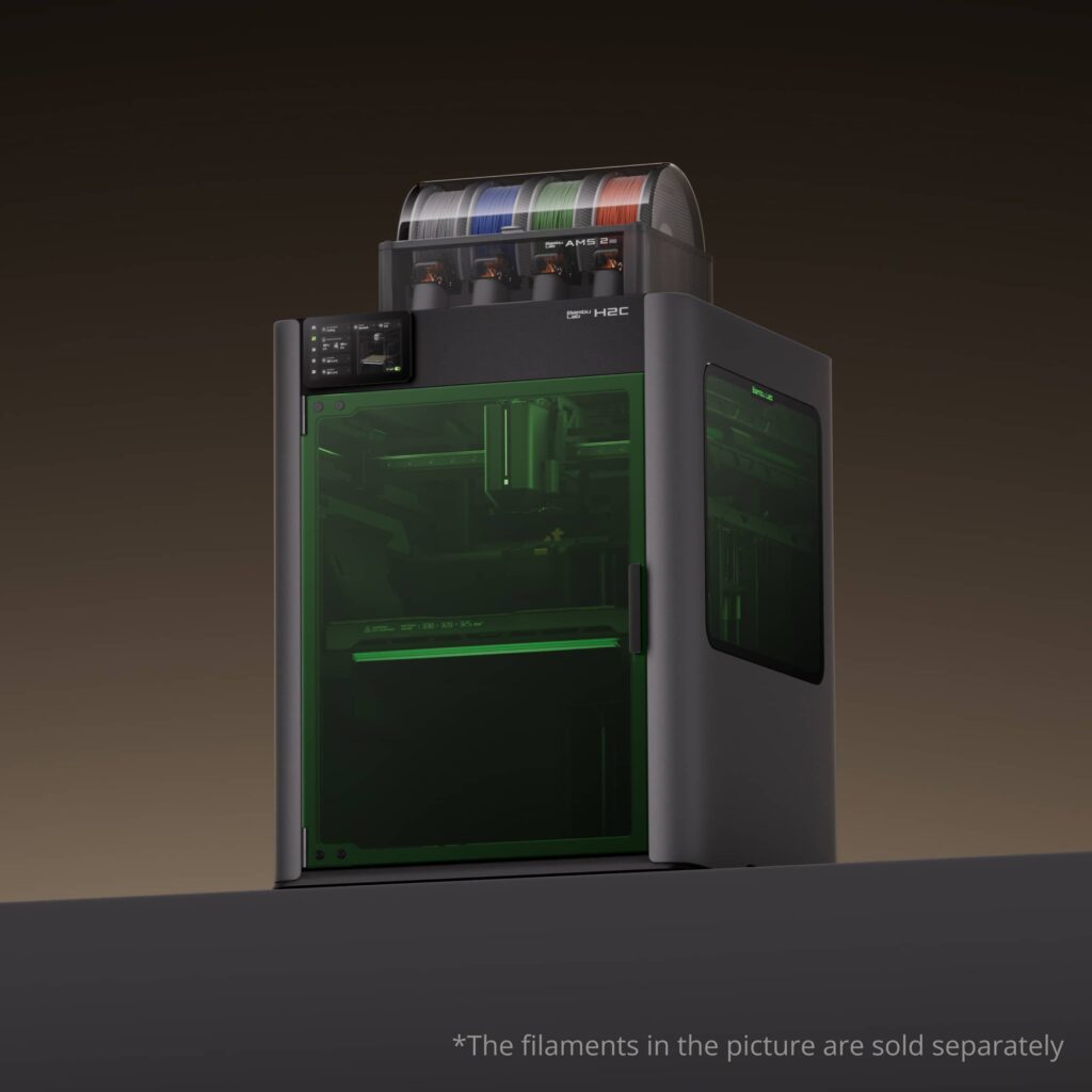Bambu Lab H2C Combo 3D Printer | Multi-Color High-Speed 3D Printer
