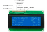 20x4 Character LCD Display 2004A Blue Pinout