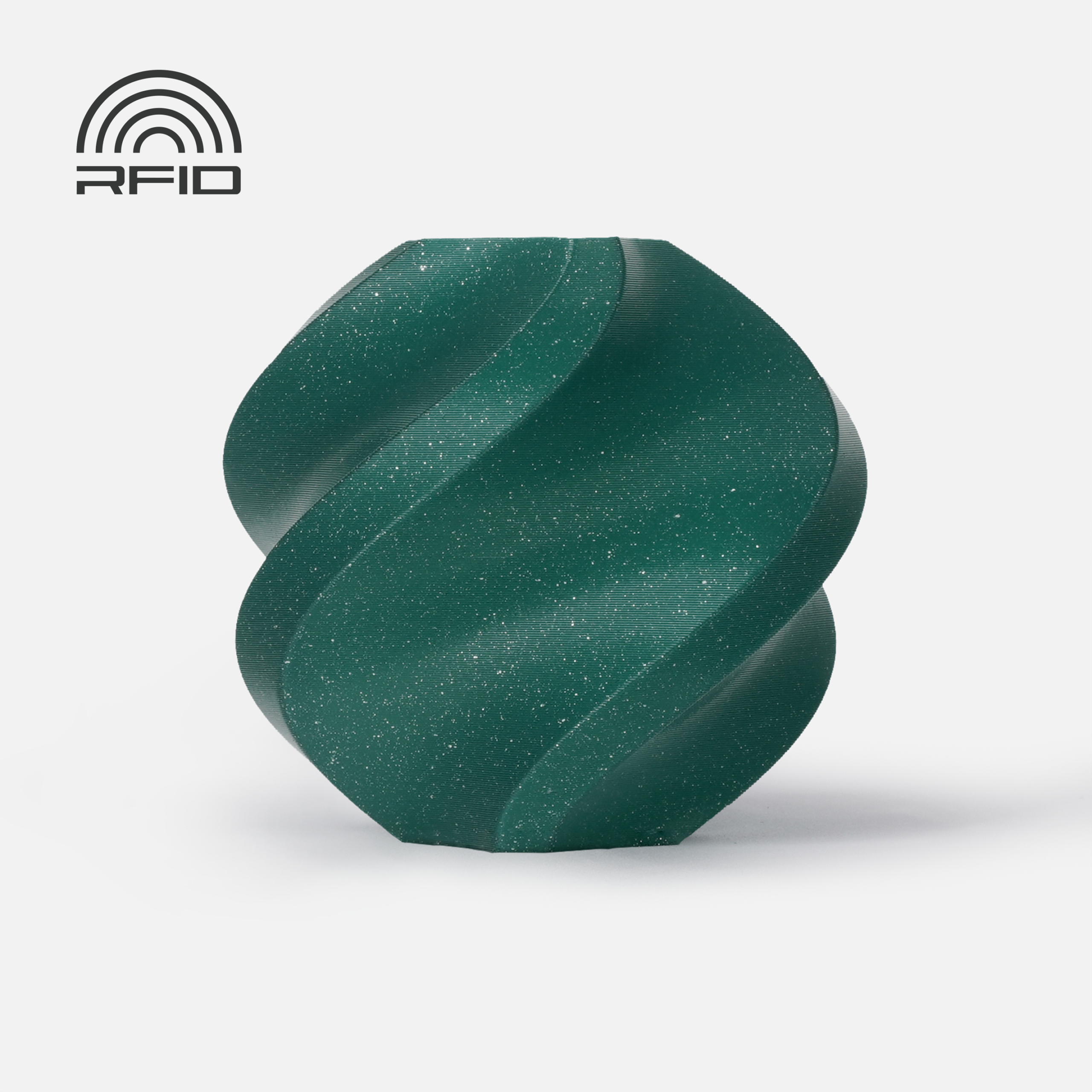 Bambu Lab PLA Sparkle - alpine-green-sparkle Bambu Lab PLA Sparkle Filament 1.75mm 1kg - Image 1