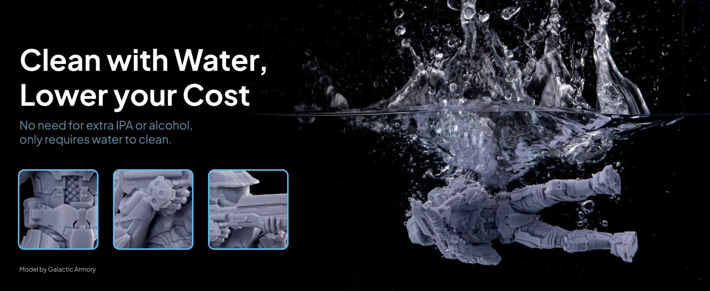 ELEGOO Water Washable Resin 2.0 easy cleaning